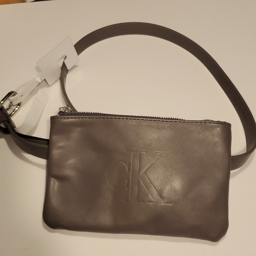 Calvin Klein Fanny Pack Pouch Waist Belt Bag In Taupe Size S NWT'S